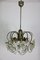 Mid-Century Metal and Glass Ceiling Lamp 1