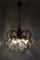 Mid-Century Metal and Glass Ceiling Lamp 2