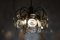 Mid-Century Metall und Glas Deckenlampe 5