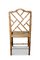 Chinesischer Beistellstuhl aus Bambus & Rattan im Chippendale Stil, 1930er 4
