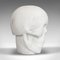 Vintage English White Marble Skull Paperweight, 1980s, Image 4