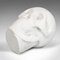 Vintage English White Marble Skull Paperweight, 1980s 10