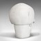 Vintage English White Marble Skull Paperweight, 1980s 5