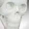 Vintage English White Marble Skull Paperweight, 1980s, Image 7
