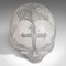 Vintage English Marble Skull Paperweight by Dominic Hurley, 1980s 8