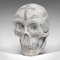 Vintage English Marble Skull Paperweight by Dominic Hurley, 1980s 3