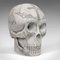 Vintage English Marble Skull Paperweight by Dominic Hurley, 1980s, Image 1