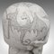 Vintage English Marble Skull Paperweight by Dominic Hurley, 1980s 10