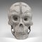 Vintage English Marble Skull Paperweight by Dominic Hurley, 1980s 2