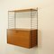 Modular Ash Veneer Bookcase with Top Cabinet by Kajsa & Nils ''Nisse'' Strinning for String, 1960s 1