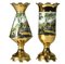 Italian Porcelain Vases from SSF, 1950s, Set of 2, Image 1