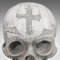 Adorno decorativo en forma de calavera de mármol de Dominic Hurley, años 80, Imagen 10