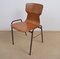 Vintage Industrial Brown Stacking Dining Chair from Eromes, Image 5