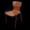 Vintage Industrial Brown Stacking Dining Chair from Eromes, Image 1