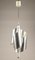 Italian Chromed and Embossed Steel and Ceiling Lamp, 1970s, Image 5
