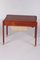 Danish Teak Side Table with Drawers on Wheels, 1960s, Image 5