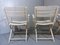 Weiße klappbare Mid-Century Gartenstühle aus Holz, 1960er, 4er Set 19