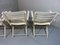 Mid-Century White Wooden Folding Garden Chairs, 1960s, Set of 4 16