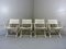 Mid-Century White Wooden Folding Garden Chairs, 1960s, Set of 4 6