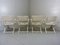 Mid-Century White Wooden Folding Garden Chairs, 1960s, Set of 4 14