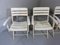 Mid-Century White Wooden Folding Garden Chairs, 1960s, Set of 4 8