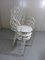 Mid-Century White Iron Garden Table and Chairs Set, 1950s, Set of 5, Immagine 26