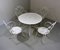 Mid-Century White Iron Garden Table and Chairs Set, 1950s, Set of 5, Image 5