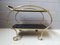 Mid-Century Brass and Glass Trolley 5