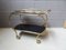 Mid-Century Brass and Glass Trolley 2