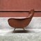 Italian Brown Leather Lounge Chair, 1960s, Immagine 3