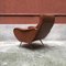 Italian Brown Leather Lounge Chair, 1960s 6