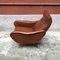 Italian Brown Leather Lounge Chair, 1960s, Immagine 7