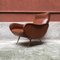 Italian Brown Leather Lounge Chair, 1960s, Immagine 2