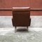 Italian Brown Leather Lounge Chair, 1960s 5