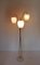 Deutsche Stehlampe aus Messing mit 3 Leuchten, 1950er 6