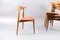 Mid-Century Oak Heart Dining Chairs by Hans Wegner for Fritz Hansen, Set of 7 38