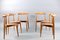 Mid-Century Oak Heart Dining Chairs by Hans Wegner for Fritz Hansen, Set of 7, Image 14
