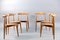 Mid-Century Oak Heart Dining Chairs by Hans Wegner for Fritz Hansen, Set of 7, Image 25
