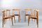 Mid-Century Oak Heart Dining Chairs by Hans Wegner for Fritz Hansen, Set of 7, Immagine 25