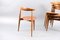 Mid-Century Oak Heart Dining Chairs by Hans Wegner for Fritz Hansen, Set of 7, Image 35