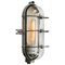 Vintage Industrial Cast Iron and Clear Glass Sconce from Industria Rotterdam, 1950s 1