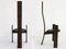 Mid-Century Black Leather Golem Dining Chairs by Vico Magistretti for Poggi, Set of 2 1