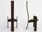 Mid-Century Black Leather Golem Dining Chairs by Vico Magistretti for Poggi, Set of 2, Immagine 1