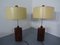 Danish Rosewood and Brass Floor Lamps, 1960s, Set of 2 1