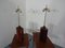 Lámparas de pie danesas de palisandro y latón, años 60. Juego de 2, Imagen 24