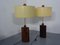 Lámparas de pie danesas de palisandro y latón, años 60. Juego de 2, Imagen 3