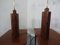 Lámparas de pie danesas de palisandro y latón, años 60. Juego de 2, Imagen 16