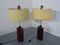 Lámparas de pie danesas de palisandro y latón, años 60. Juego de 2, Imagen 2