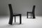 Belgian Postmodern Ebonized Oak Dining Chairs by Van den Berghe-Pauvers, 1980s, Set of 8 2