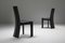 Belgian Postmodern Ebonized Oak Dining Chairs by Van den Berghe-Pauvers, 1980s, Set of 8, Image 2